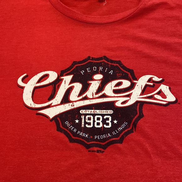 Minor League Baseball Peoria Chiefs baseball shirt size XL. Used-good condition - Picture 2 of 3